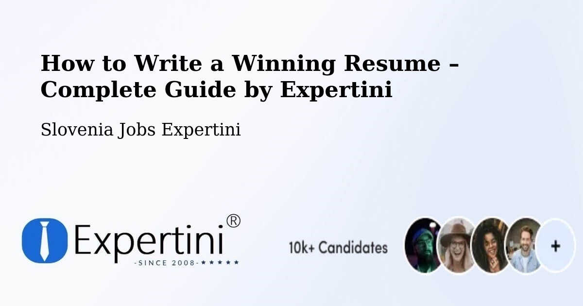 Resume Writing Guide for Job Seekers – Tabor - Tabor, Slovenia Jobs Expertini